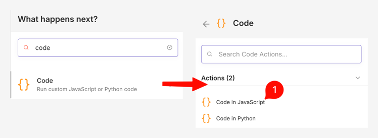 1. Code 노드 추가하기